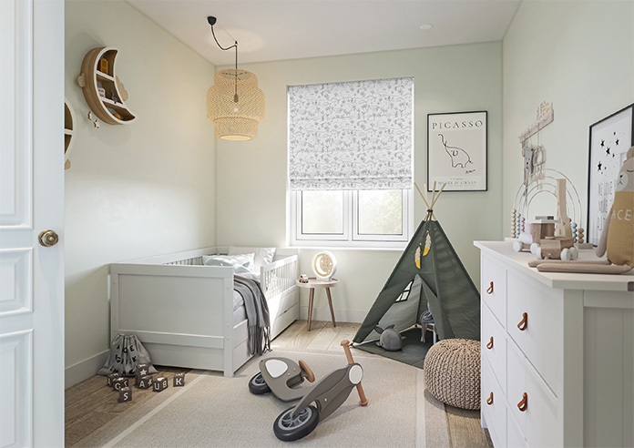 Dino Park, Onyx - Twist&Fit Roman Blind - Image 6